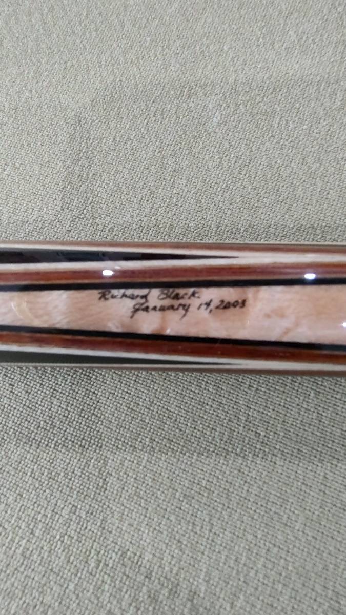Richard Black Custom “Pendelton” Cue – Signed & Dated (1/14/2003) 
