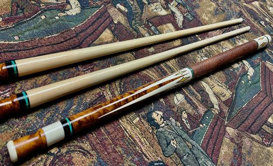 Dave Kikel Custom Cue – International Cue Collectors Show – Full Ivory Construction