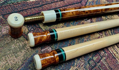 Dave Kikel Custom Cue – International Cue Collectors Show – Full Ivory Construction