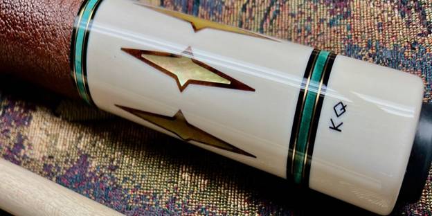 Dave Kikel Custom Cue – International Cue Collectors Show – Full Ivory Construction