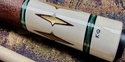 Dave Kikel Custom Cue – International Cue Collectors Show – Full Ivory Construction
