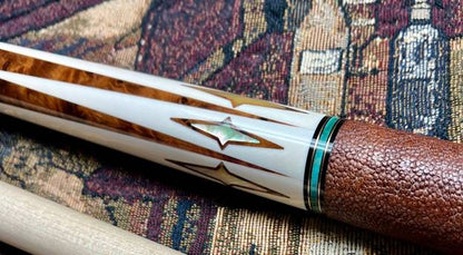 Dave Kikel Custom Cue – International Cue Collectors Show – Full Ivory Construction