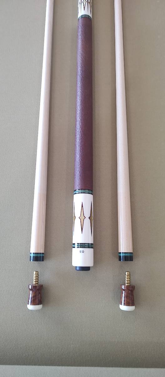 Dave Kikel Custom Cue – International Cue Collectors Show – Full Ivory Construction