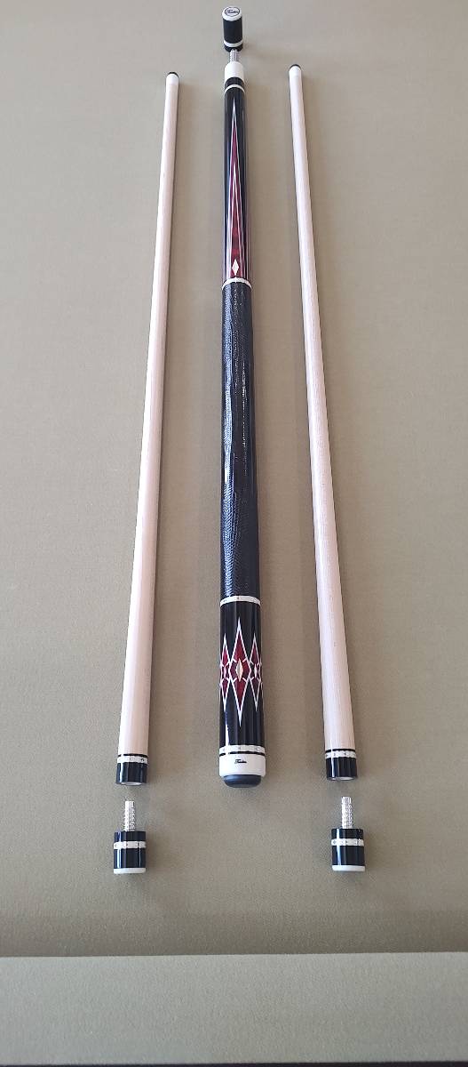 Pete Tonkin “Study in Red” – Four Point Red Burl & Ebony Masterpiece with Silver Inlays