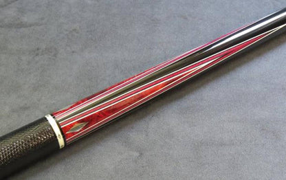 Pete Tonkin “Study in Red” – Four Point Red Burl & Ebony Masterpiece with Silver Inlays