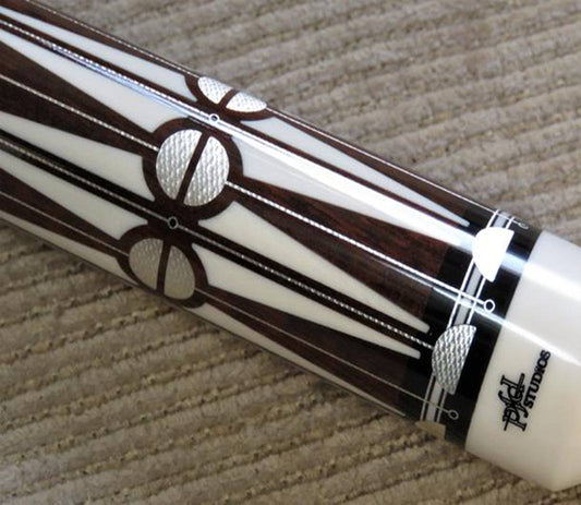 Paul Drexler (PFD Studios) 15th Anniversary Cue – Snakewood, Hammered Silver & Ivory – #4 of 15