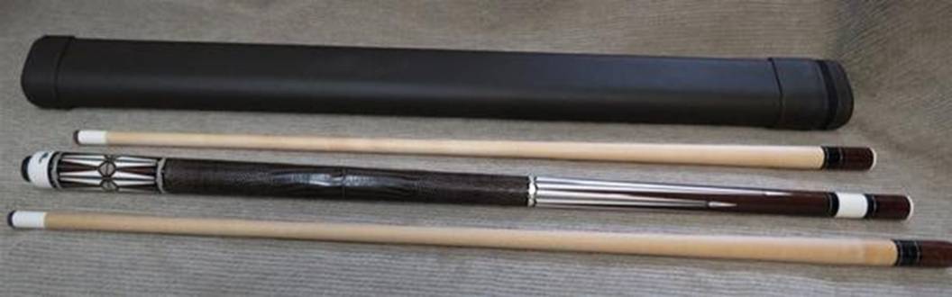 Paul Drexler (PFD Studios) 15th Anniversary Cue – Snakewood, Hammered Silver & Ivory – #4 of 15
