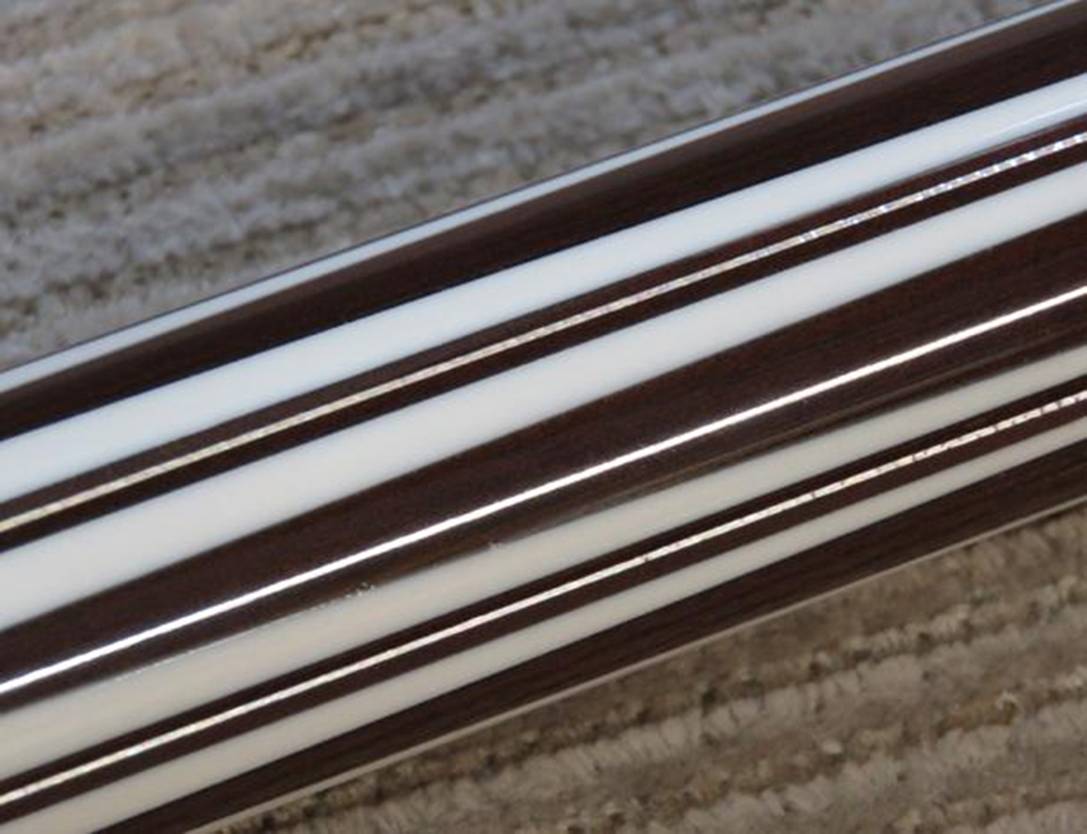 Paul Drexler (PFD Studios) 15th Anniversary Cue – Snakewood, Hammered Silver & Ivory – #4 of 15