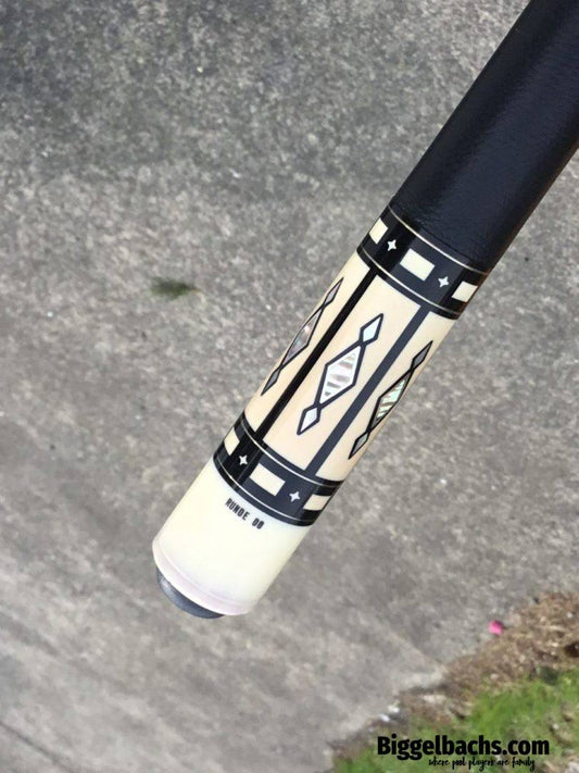 Bob Runde Custom Cue – “Runde 00” – Ivory Joint & Ferrules – Big Runde Classic