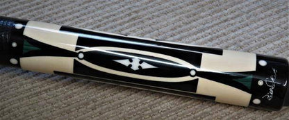 Bill Schick Hall of Fame Custom Cue – Ebony, Holly, Malachite & Ivory Masterpiece