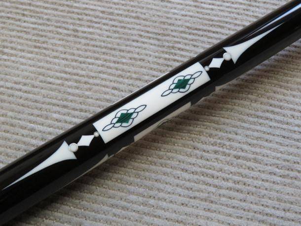 Bill Schick Hall of Fame Custom Cue – Ebony, Holly, Malachite & Ivory Masterpiece