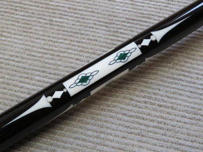 Bill Schick Hall of Fame Custom Cue – Ebony, Holly, Malachite & Ivory Masterpiece