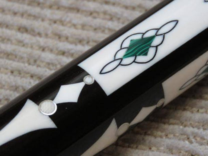 Bill Schick Hall of Fame Custom Cue – Ebony, Holly, Malachite & Ivory Masterpiece