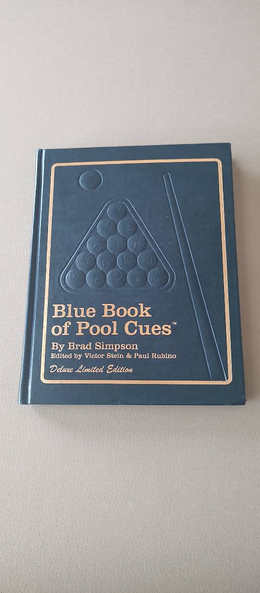 1996 Blue Book of Pool Cues – Deluxe Limited Edition – Signed – #493 of 500